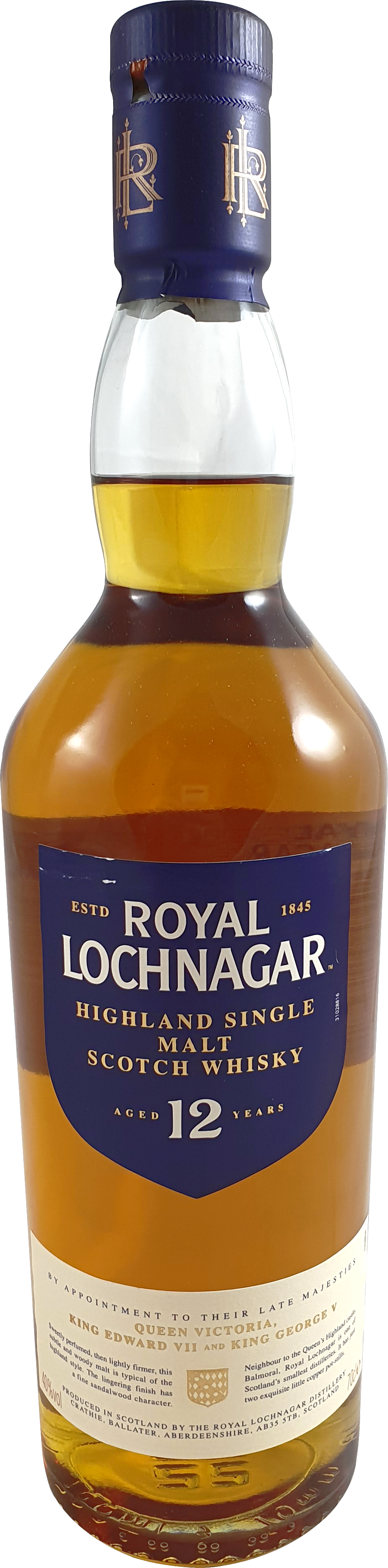 Royal Lochnagar Malt 12 Years 40 % 0.7L