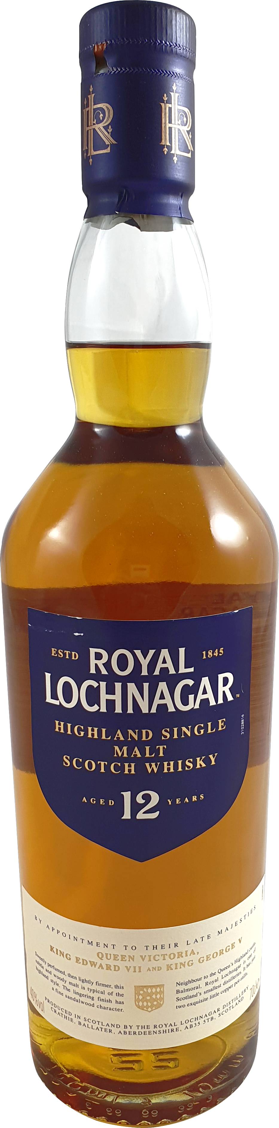Royal Lochnagar Malt 12 Years 40 % 0.7L-Artikelnummer-30499-von-Royal Lochnagar