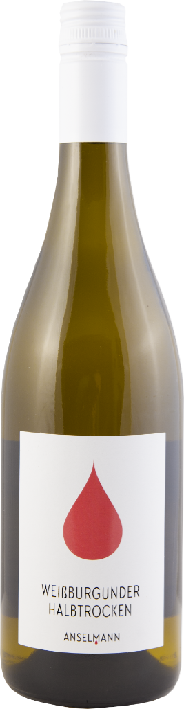 Anselmann Weißburgunder halbtrocken Pfalz -Artikelnummer-25243-von-Weingut Roter Tropfen – Anselmann