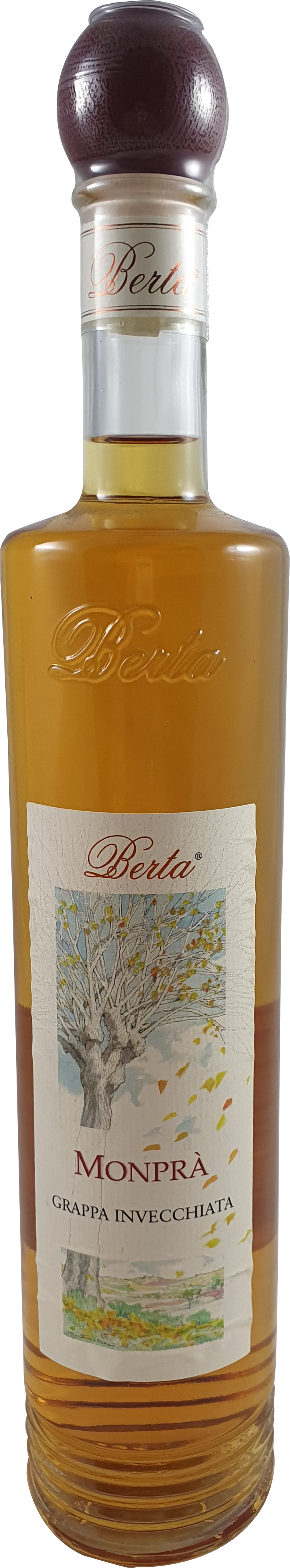 Grappa Berta Monpra Barbera & Nebbiolo 40% 0.7L-Artikelnummer-31182-von-Distillerie Berta