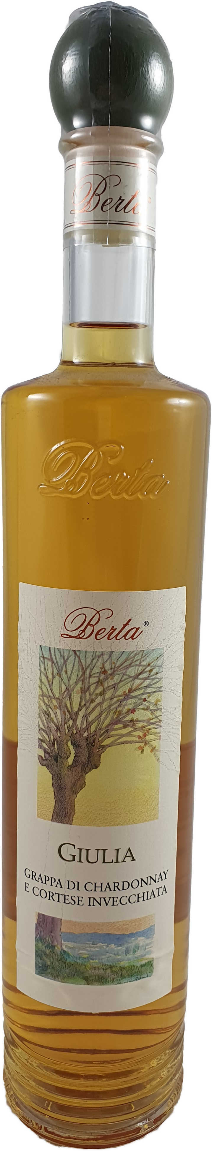 Grappa Berta Giulia Chard. & Cortese 40% 0.7L-Artikelnummer-31183-von-Distillerie Berta