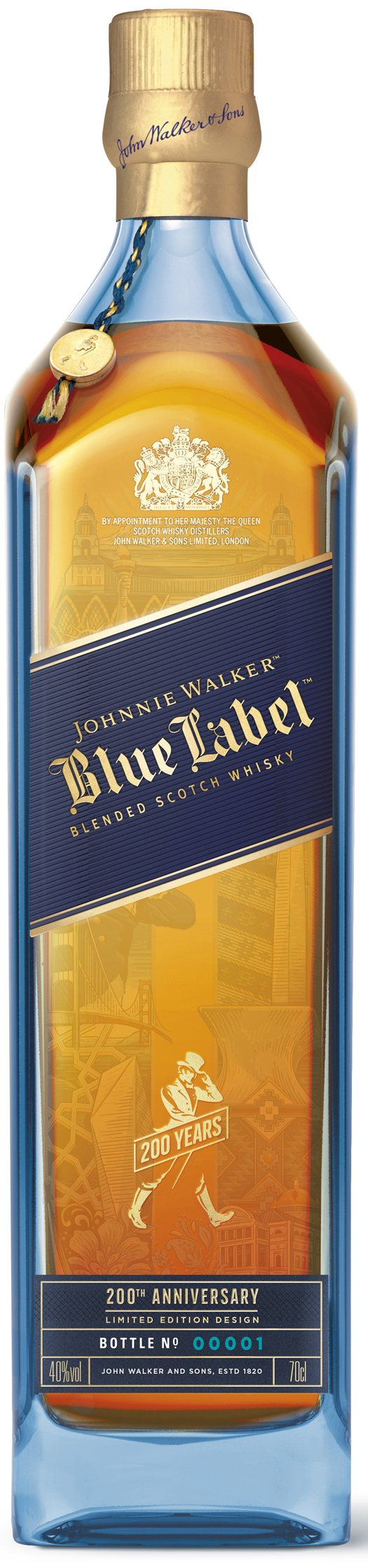 Johnnie Walker Blue Label Whisky 40 %  0.7L