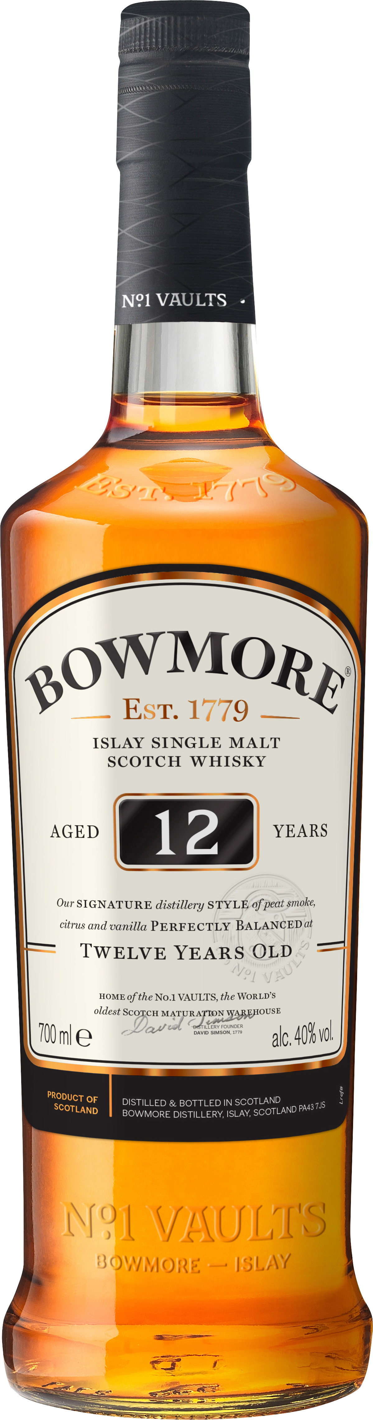 Bowmore 12 Years 40 % 0.7L-Artikelnummer-30067-von-Bowmore