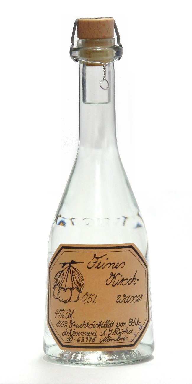 Dirker  Kirschwasser 40 % 0,5L-Artikelnummer-30965-von-Edelbrennerei Dirker