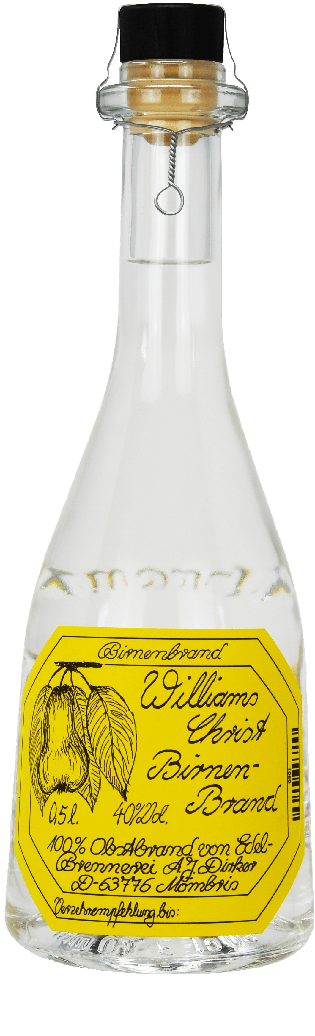 Dirker Williams-Christ 40 % 0,5L-Artikelnummer-30722-von-Edelbrennerei Dirker