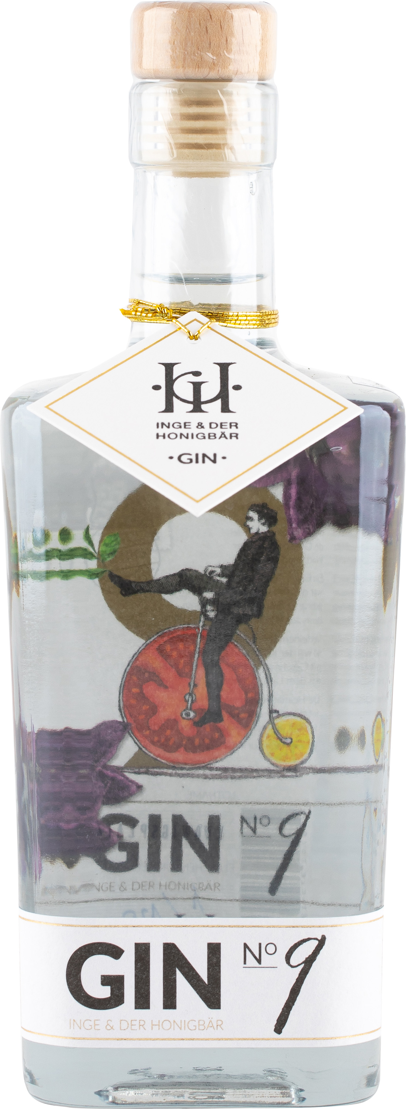 Inge & der Honigbär LONDON DRY GIN NO. 9 43% 0,5l -Artikelnummer-31622-von-Inge und der Honigbär