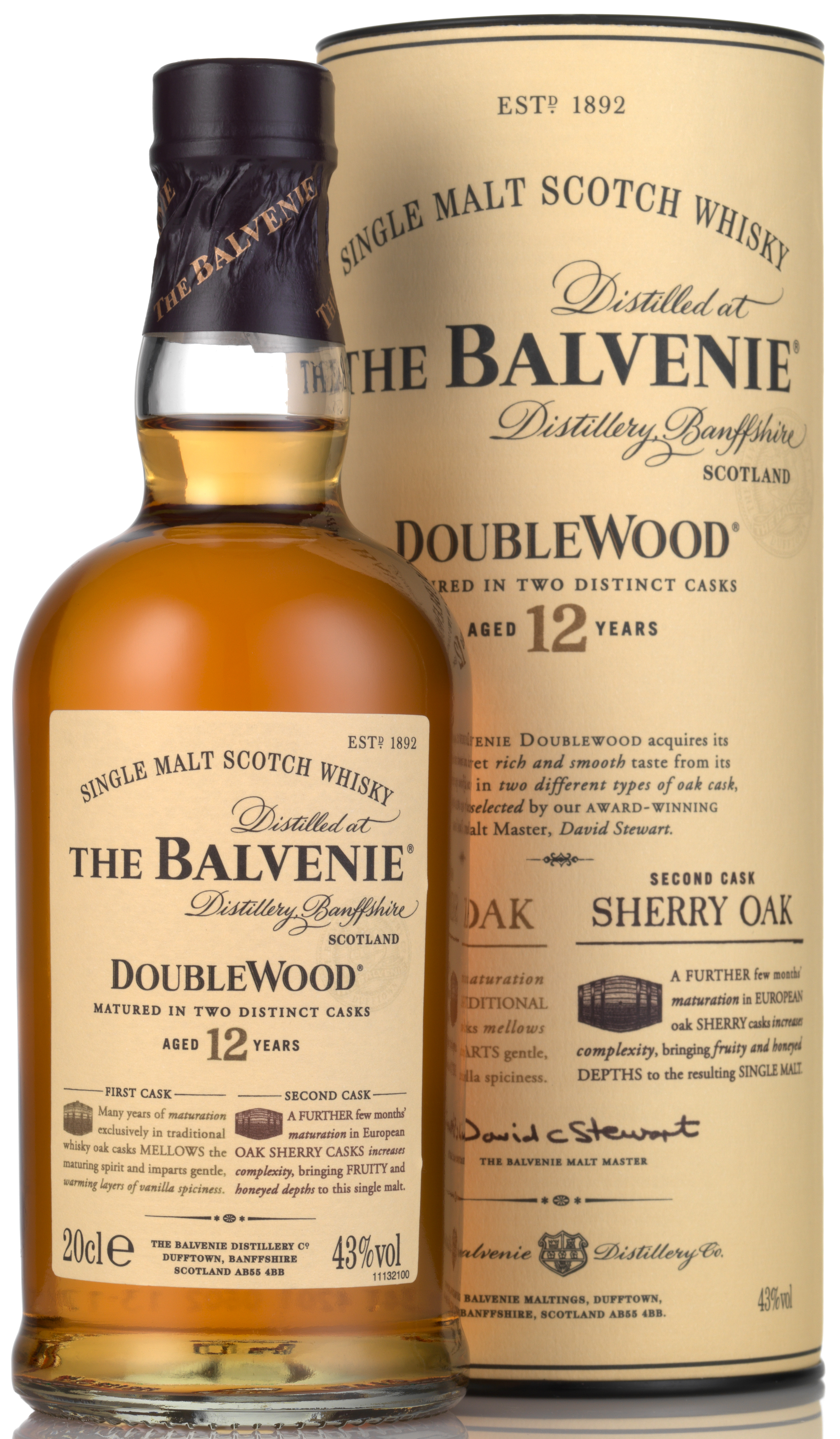 Balvenie Doublewood 12Y 40% 0.7L-Artikelnummer-30296-von-Balvenie