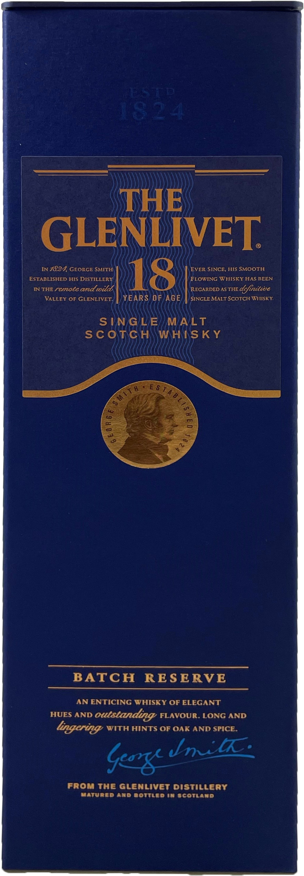 Glenlivet 18 Years 40 % 0.7L-Artikelnummer-30027-von-Glenlivet