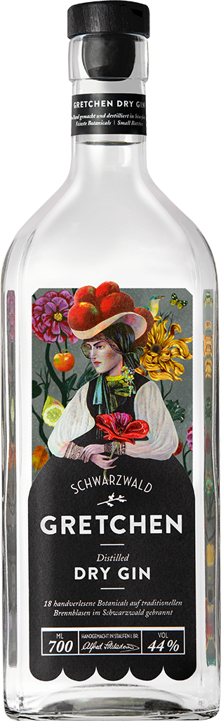 Gretchen Schwarzwald Dry Gin 44 % -Artikelnummer-31240-von-Gretchen Gin