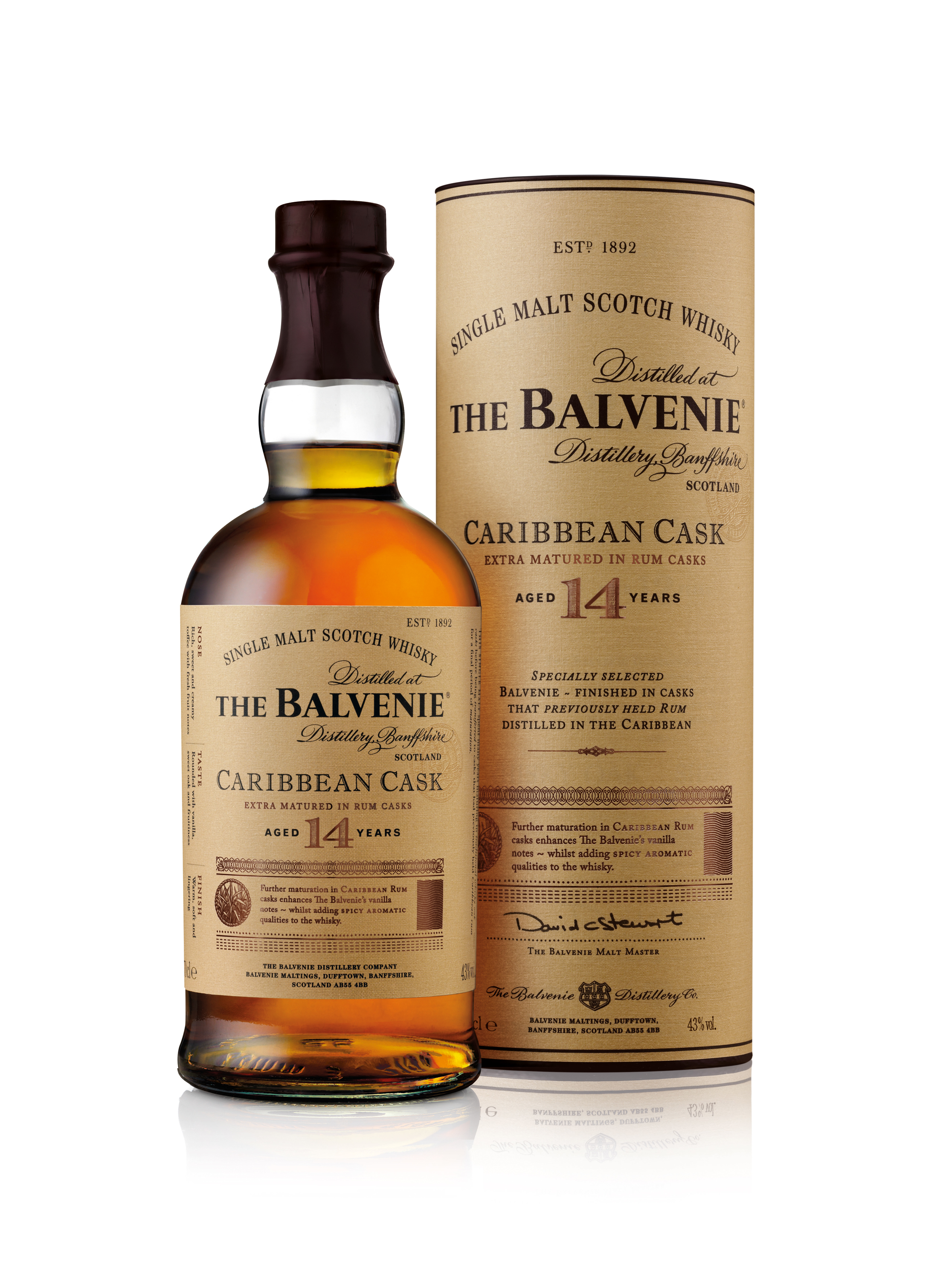 Balvenie 14 Years Carribean Cask 43% 0.7L-Artikelnummer-30607-von-Balvenie