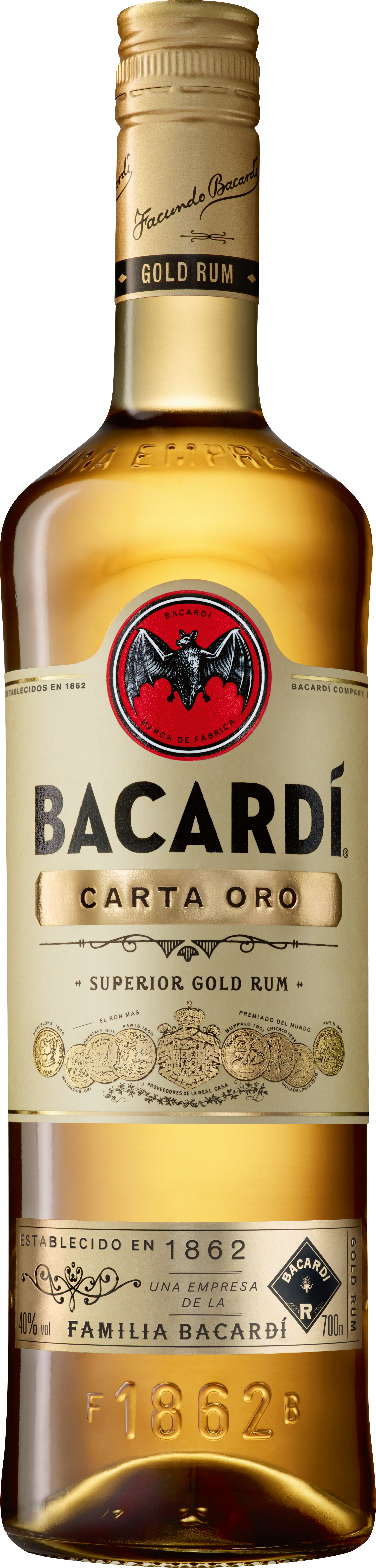 Bacardi D´Oro Gold 37.5 % 1.0L-Artikelnummer-6770-von-Bacardi