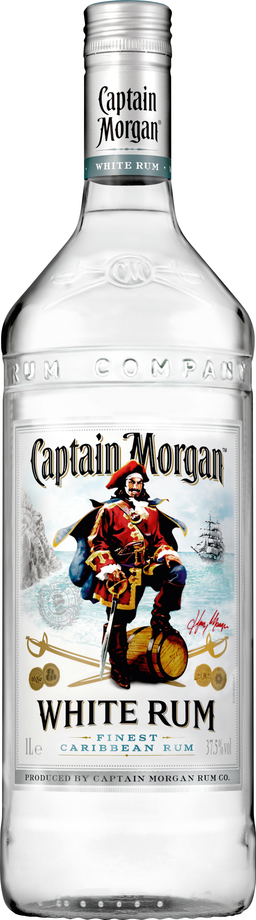 Captain Morgan White 37.5% 1.0L-Artikelnummer-30308-von-Captain Morgan