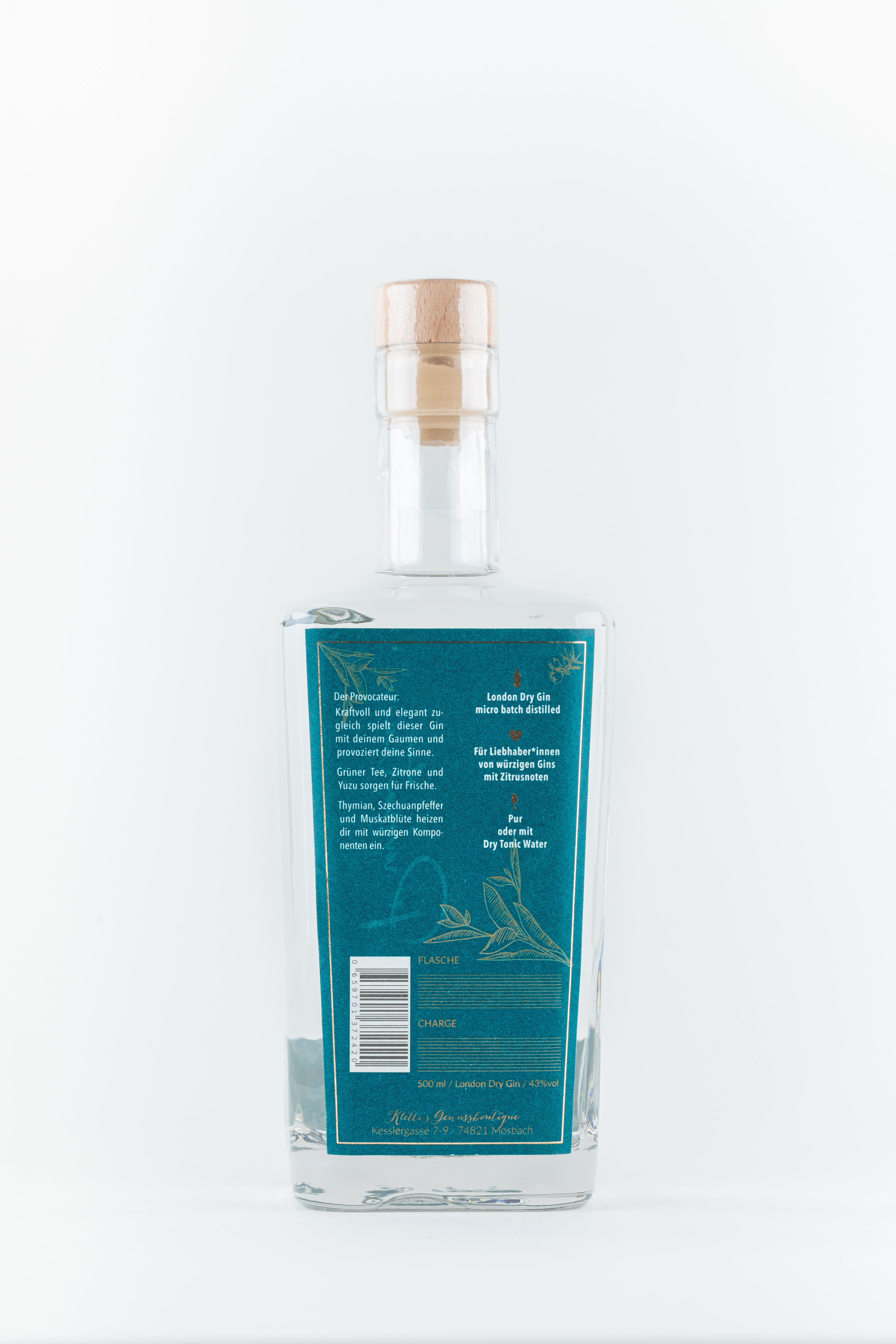 Inge & der Honigbär LONDON DRY GIN NO. 1 43% 0,5l-Artikelnummer-31620-von-Inge und der Honigbär