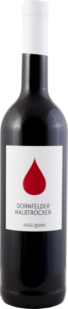 Anselmann Dornfelder halbtrocken Pfalz -Artikelnummer-25244-von-Weingut Roter Tropfen – Anselmann