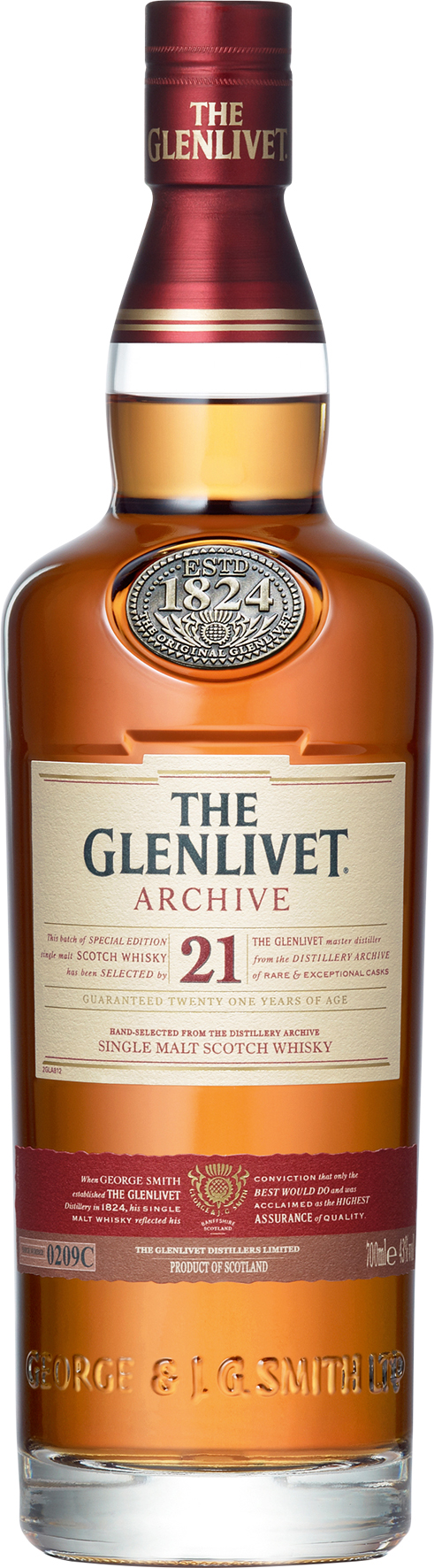 Glenlivet 21Y Single Malt 43 % 0.7L-Artikelnummer-30366-von-Glenlivet