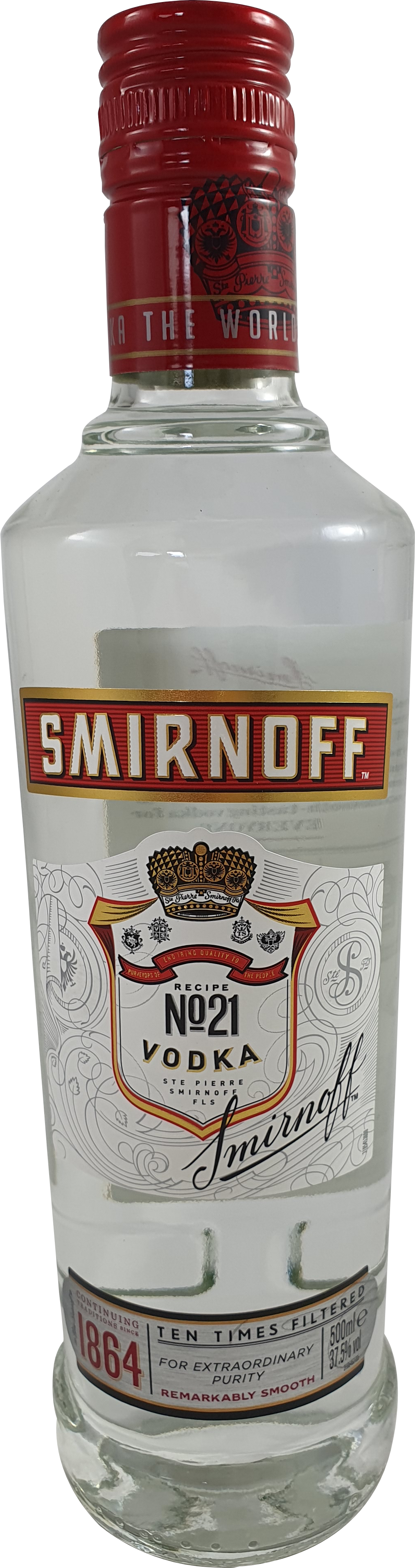 Smirnoff Red Label 37.5 % 0,5l-Artikelnummer-31160-von-Smirnoff
