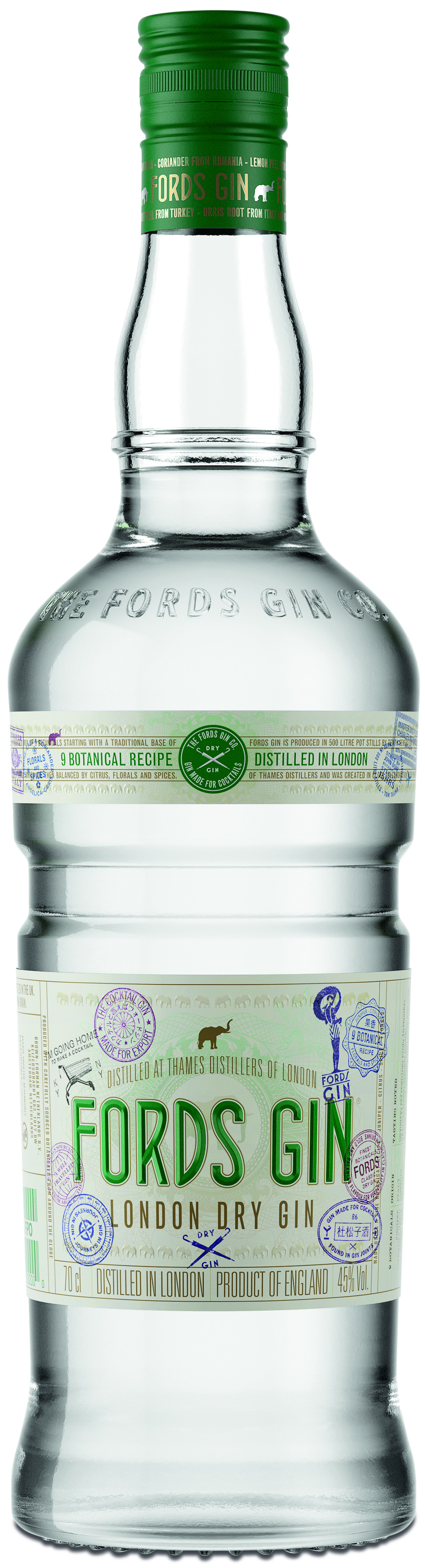 Fords London Dry Gin 40 % 0,7L-Artikelnummer-31527-von-Fords Gin