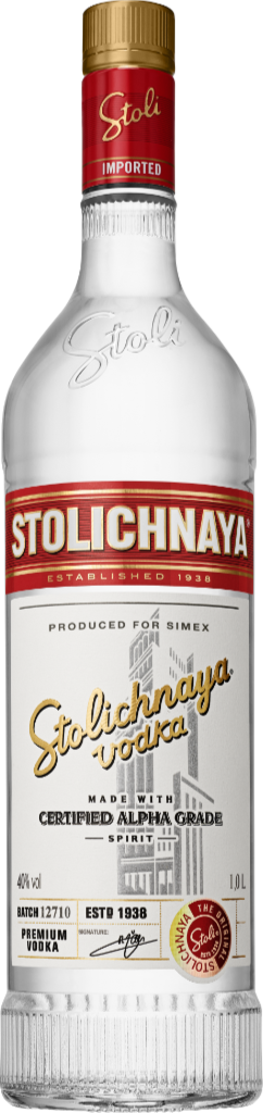 Stolichnaya Wodka 40% 1l-Artikelnummer-30030-von-Stolichnaya