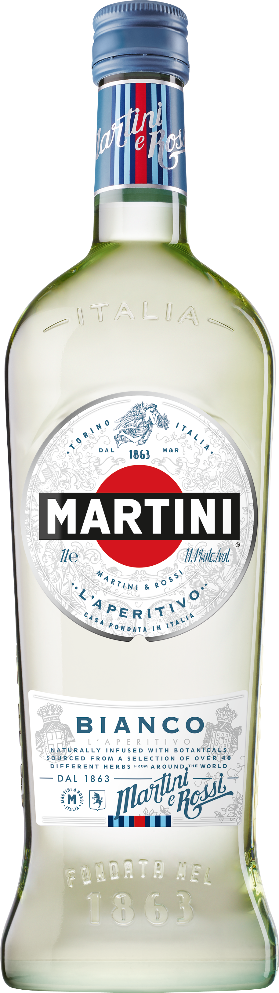 Martini-Martini Bianco 15 % 1.0L Martini Bianco 15 % 1.0L-Artikelnummer-5478-von-Martini