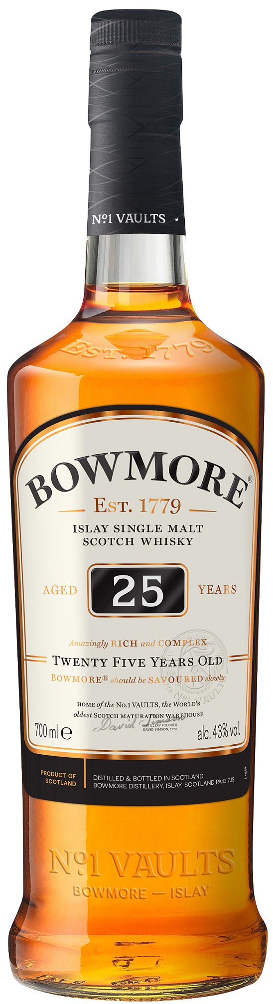 Bowmore 25 Years 43 % 0.7L