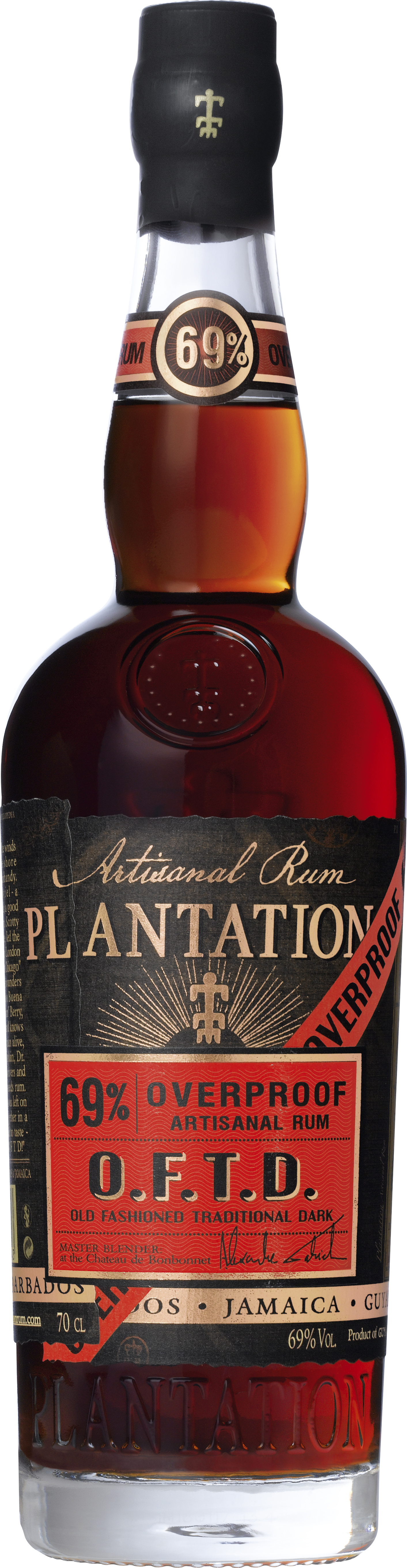 Plantation Dark Overproof 69 % 0.7L-Artikelnummer-30363-von-Plantation