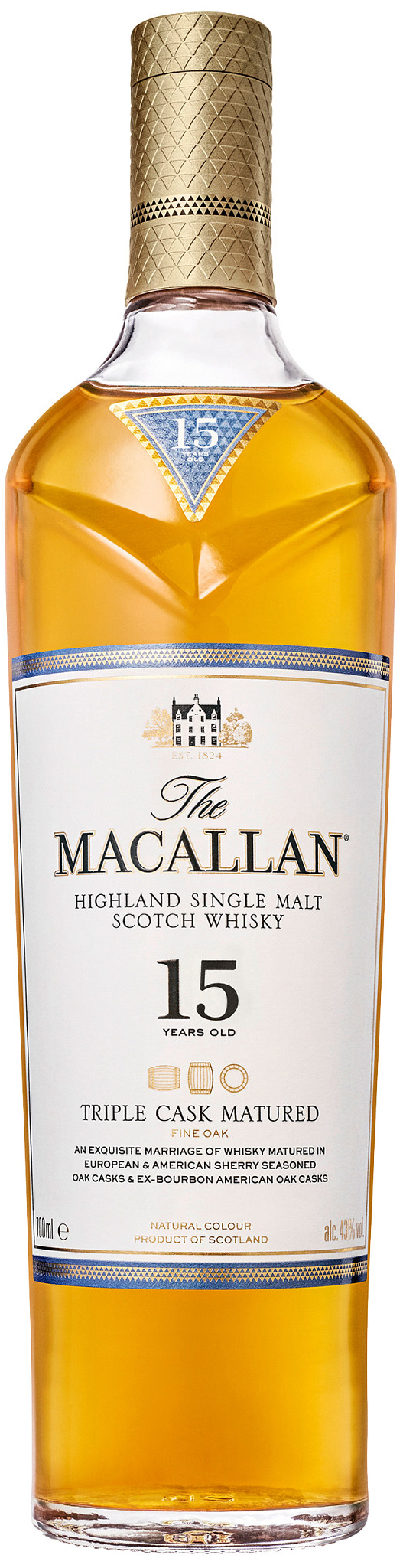 Macallan Triple Cask 15 y 43% 0.7L