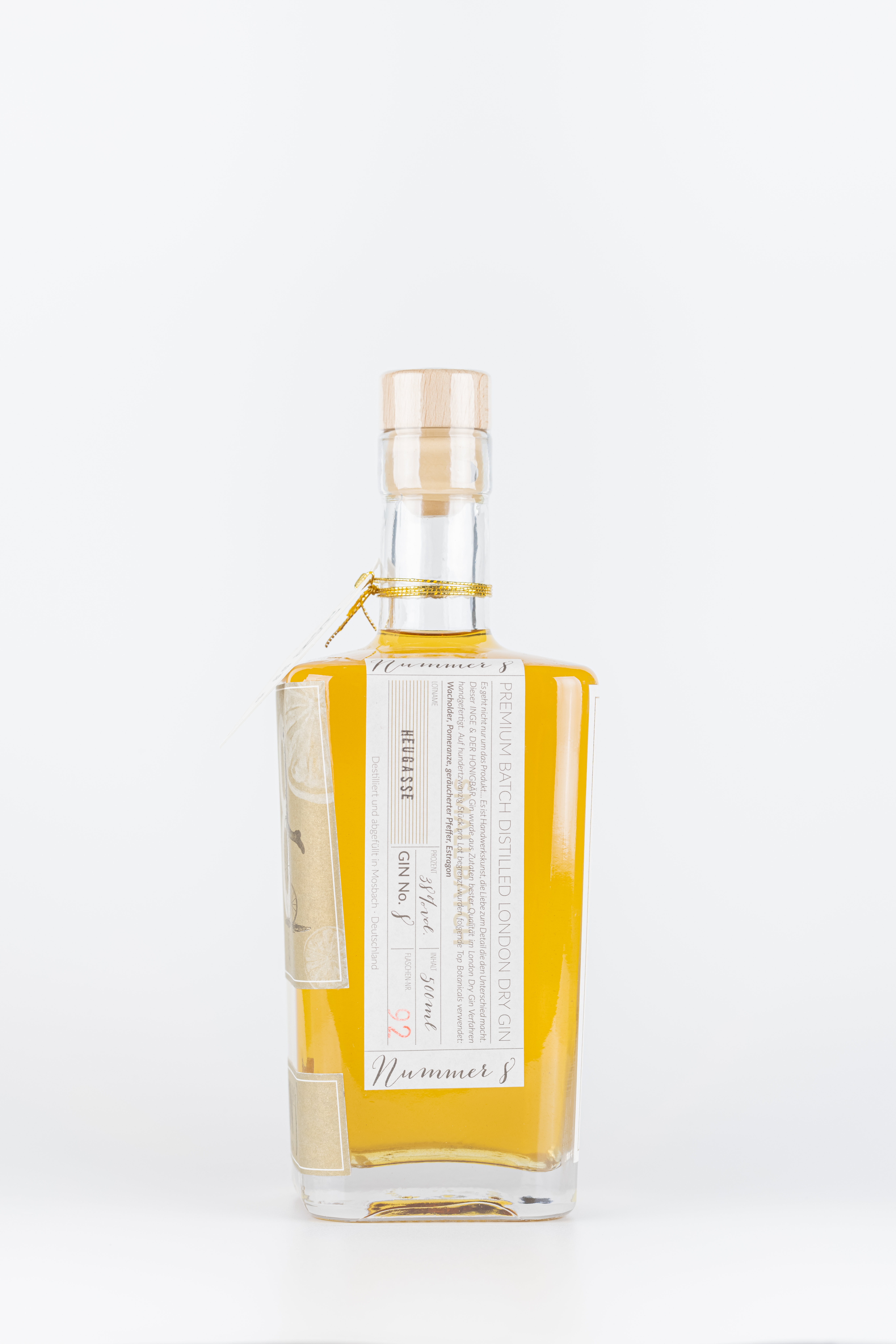 Inge & der Honigbär POMERANZE GIN NO. 8 38% 0,5l -Artikelnummer-31621-von-Inge und der Honigbär