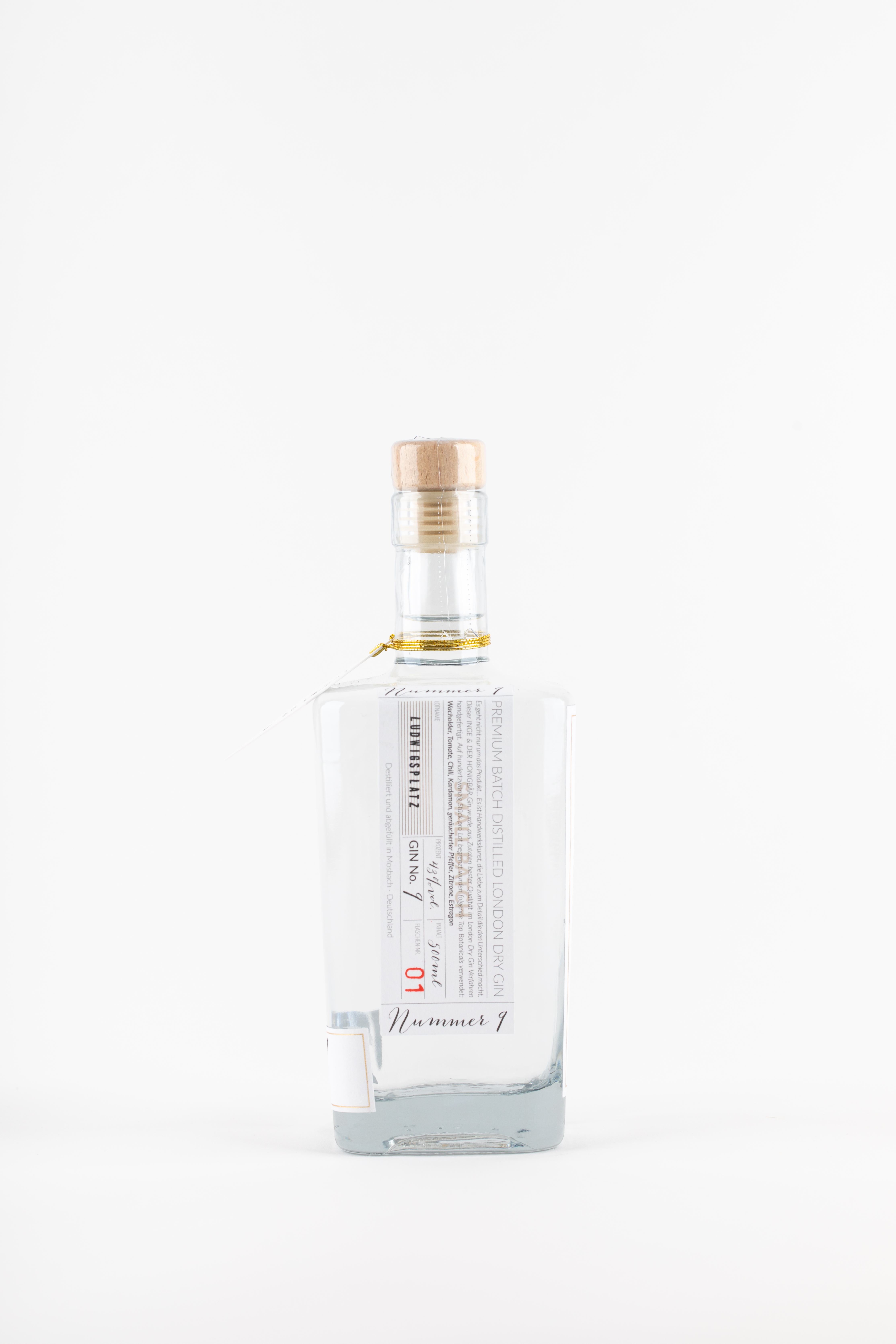 Inge & der Honigbär LONDON DRY GIN NO. 9 43% 0,5l -Artikelnummer-31622-von-Inge und der Honigbär