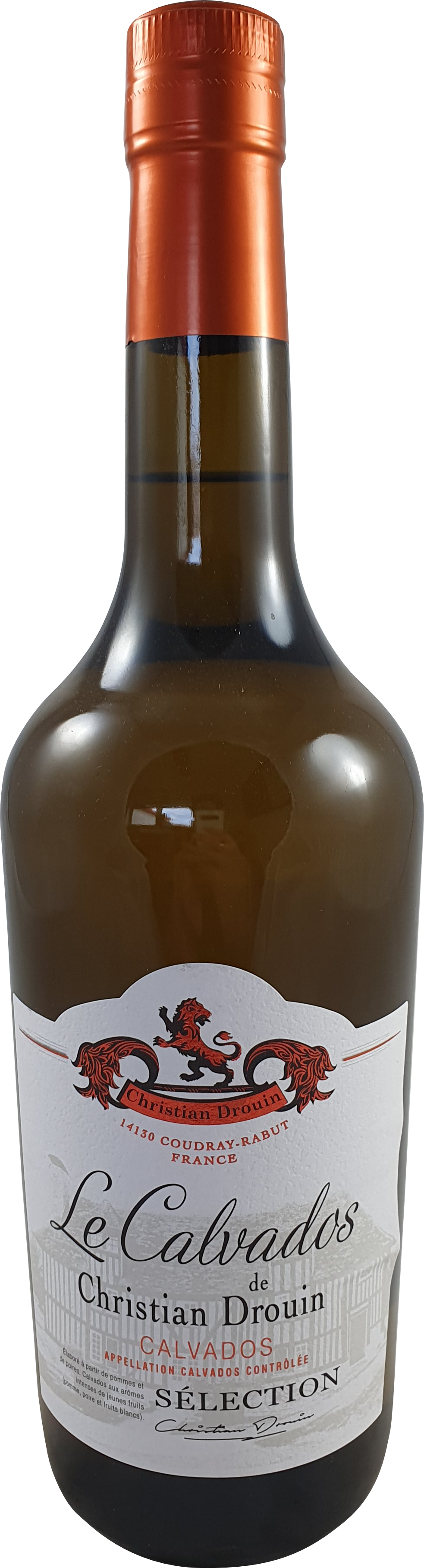 Calvados La Blanche de Drouin 40 % 0,7L-Artikelnummer-31050-von-Christian Drouin