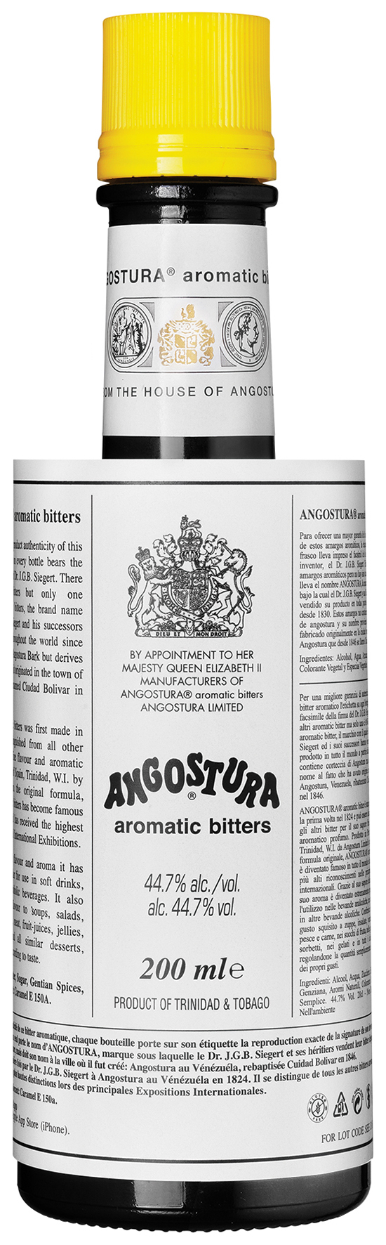 Angostura Aromatic Bitter 44,7% 0,2L-Artikelnummer-30277-von-Angostura