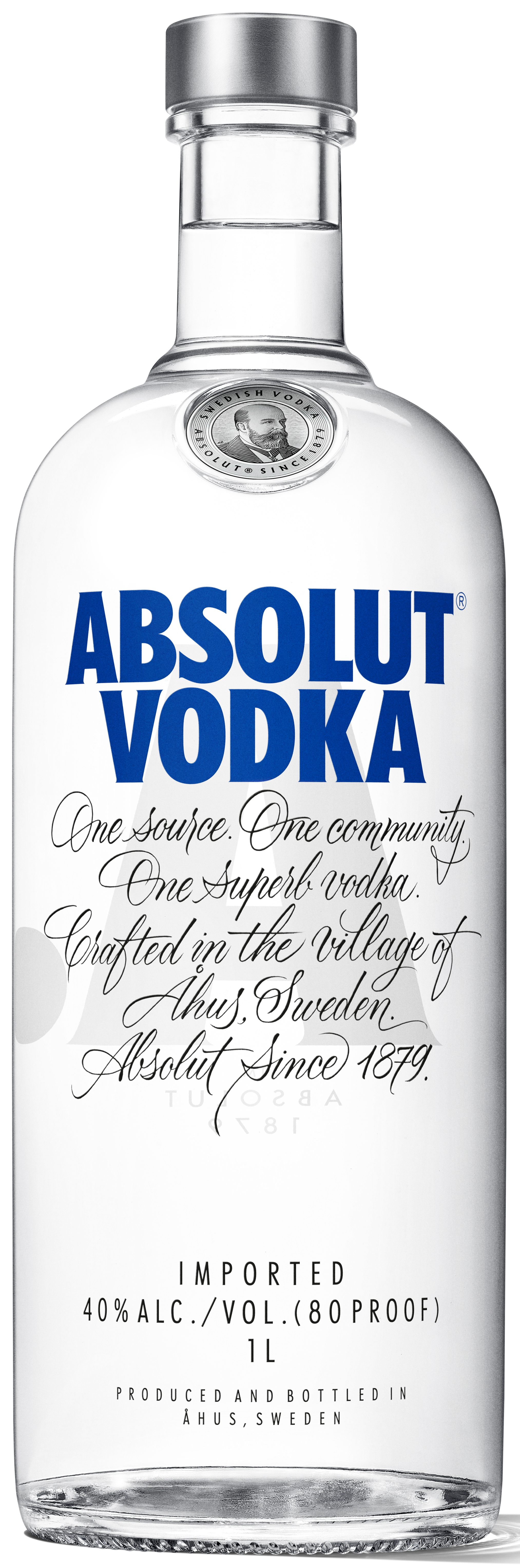 Absolut Vodka 40% 1l-Artikelnummer-5338-von-Absolut