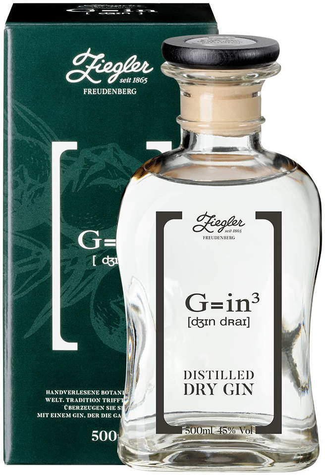 Ziegler 3 Gin Classic 45%  0,5L