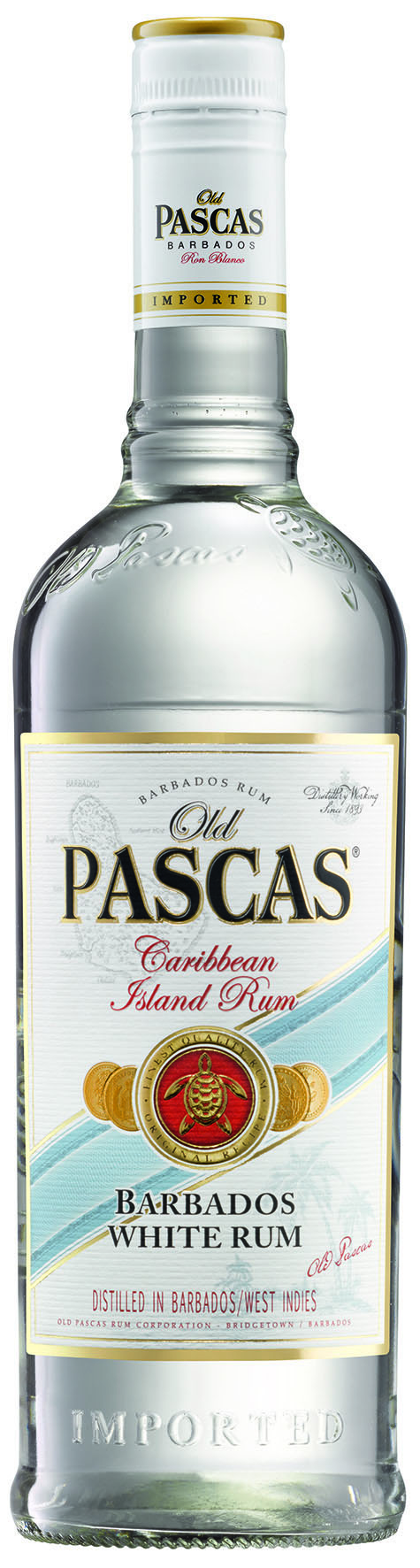 Old Pascas -Old Pascas Blanco White Rum 37.5 % 1.0L Old Pascas Blanco White Rum 37.5 % 1.0L-Artikelnummer-6812-von-Old Pascas