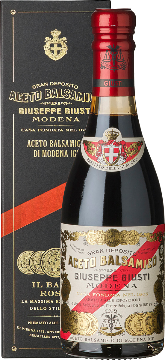 Aceto Balsamico Giusti Banda Rossa 20 Jahre 0,25L-Artikelnummer-55503-von-Giuseppe Giusti 