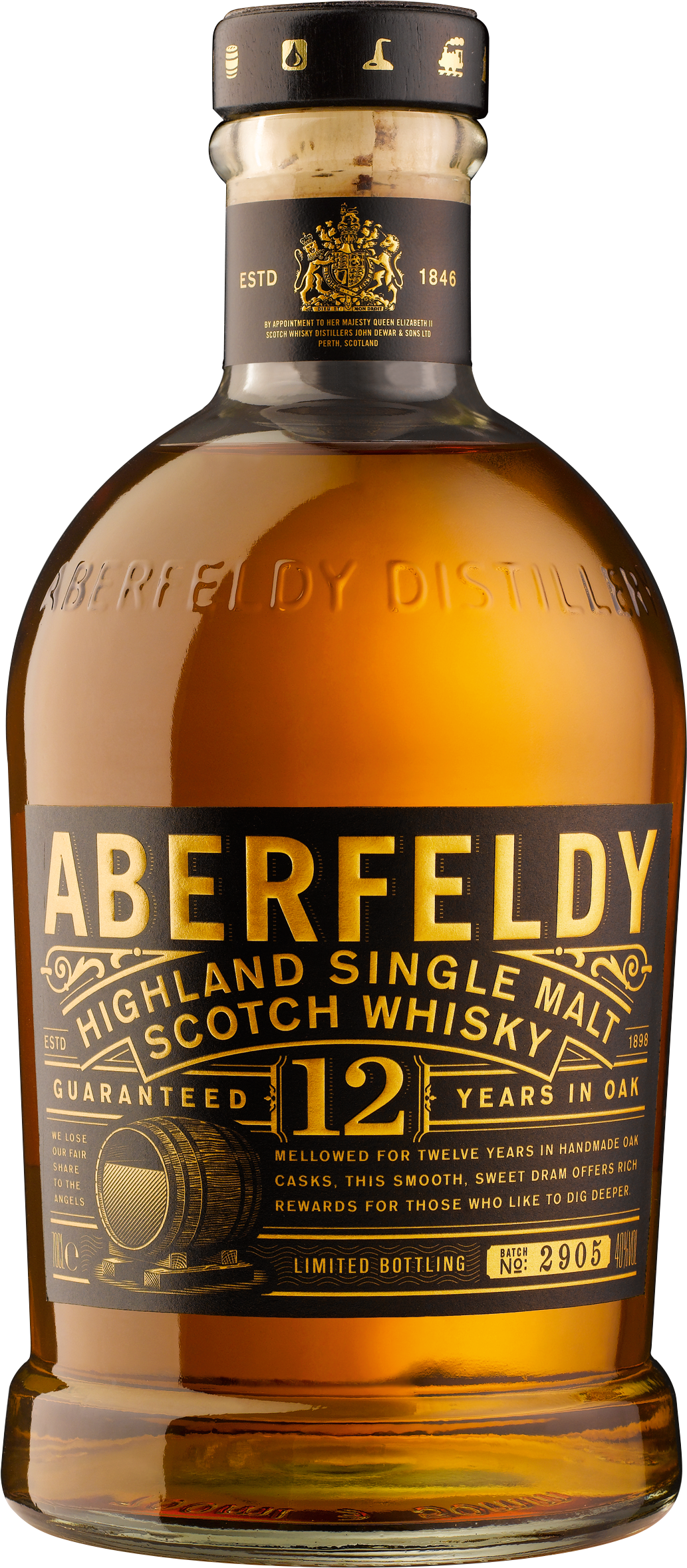 Aberfeldy 12 Y Single Malit 40 % 0.7L