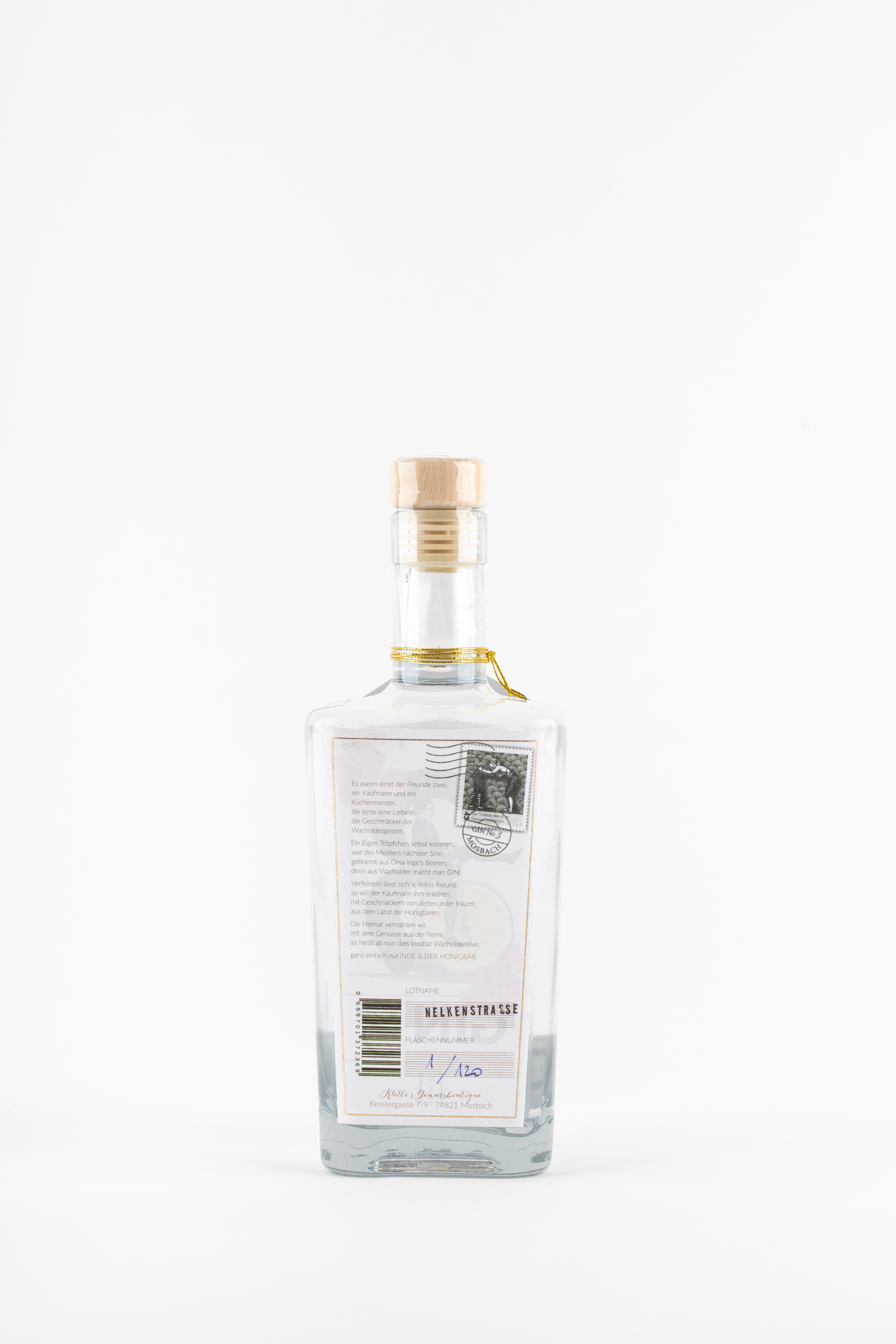 Inge & der Honigbär LONDON DRY GIN NO. 3 43% 0,5l-Artikelnummer-31623-von-Inge und der Honigbär
