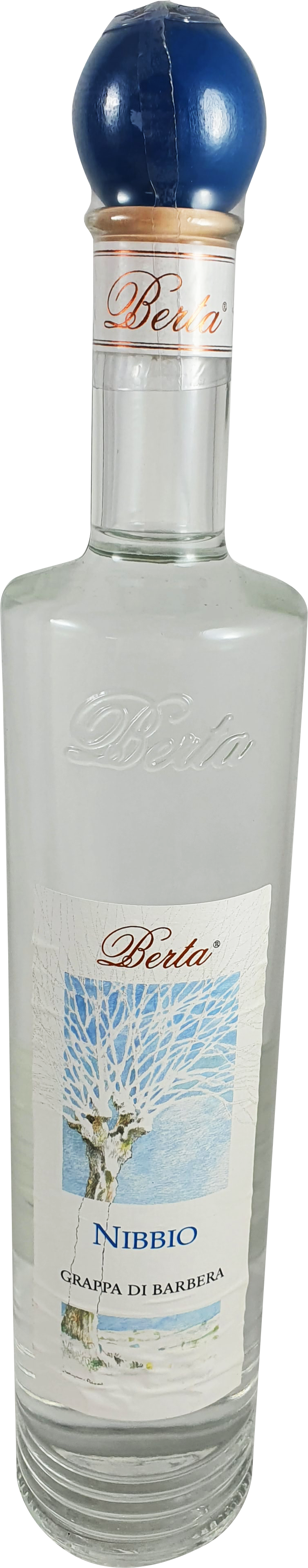 Grappa Berta Nibbio Barbera Giovane 40% 0.7L-Artikelnummer-31180-von-Distillerie Berta