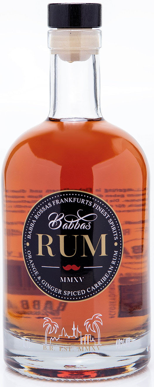 Babba Rossa's Ginger Spiced Rum 40 % 0.7L-Artikelnummer-31141-von-Babba Rossa´s