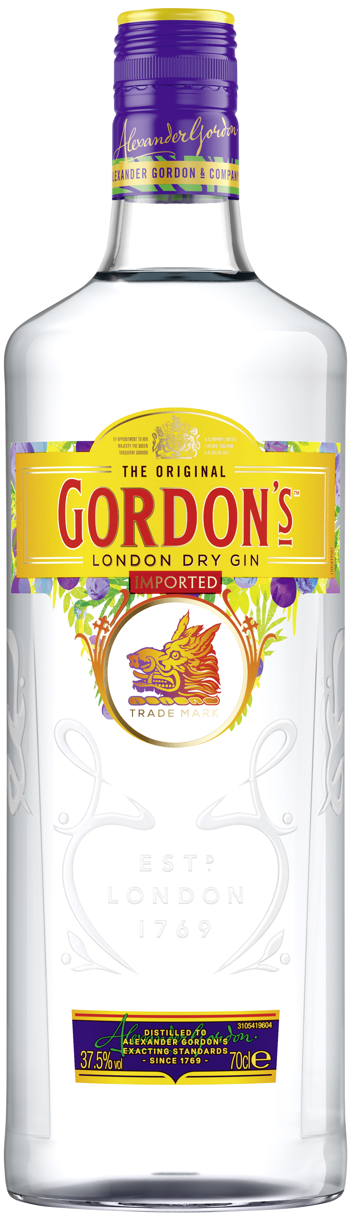 Gordons Dry Gin 37.5% 0,7l