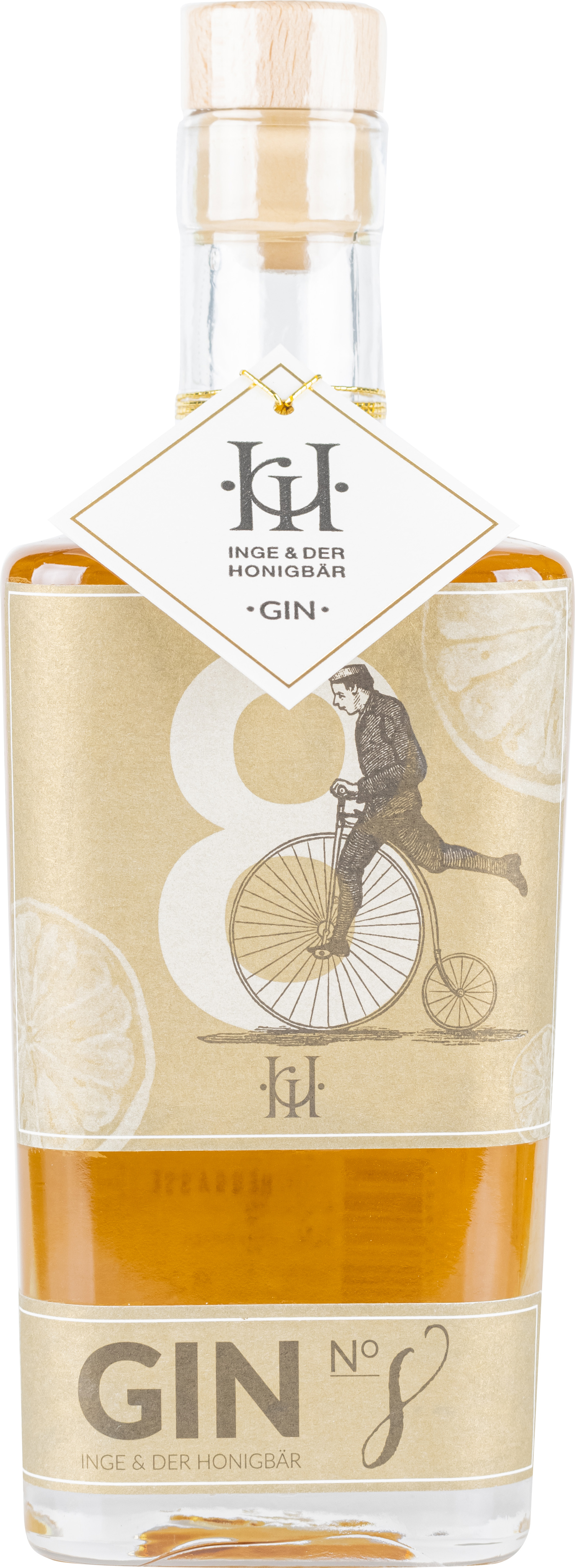Inge & der Honigbär POMERANZE GIN NO. 8 38% 0,5l -Artikelnummer-31621-von-Inge und der Honigbär