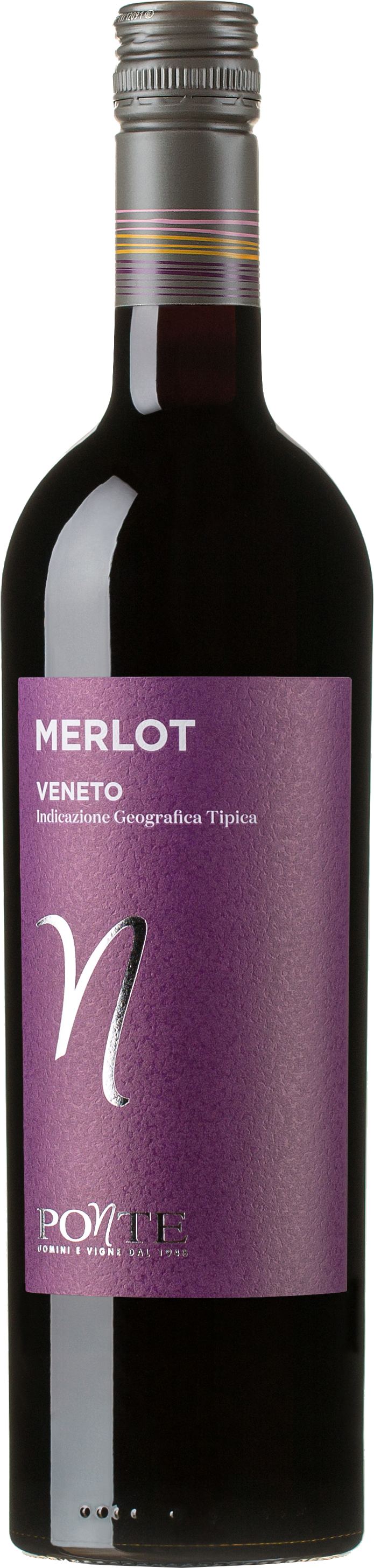 Ponte Merlot VP Rotwein 0,75L-Artikelnummer-25955-von-Viticoltori Ponte