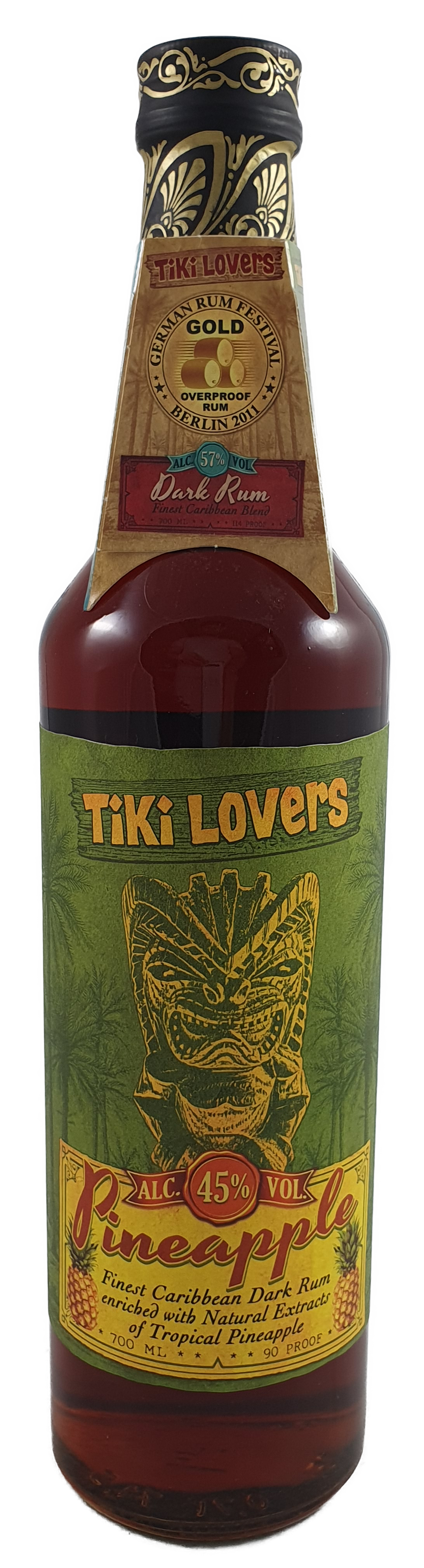 Tiki Lovers Pineapple Rum 45 % 0.7L