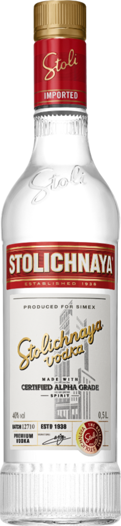 Stolichnaya Wodka 40% 0,5l-Artikelnummer-30677-von-Stolichnaya