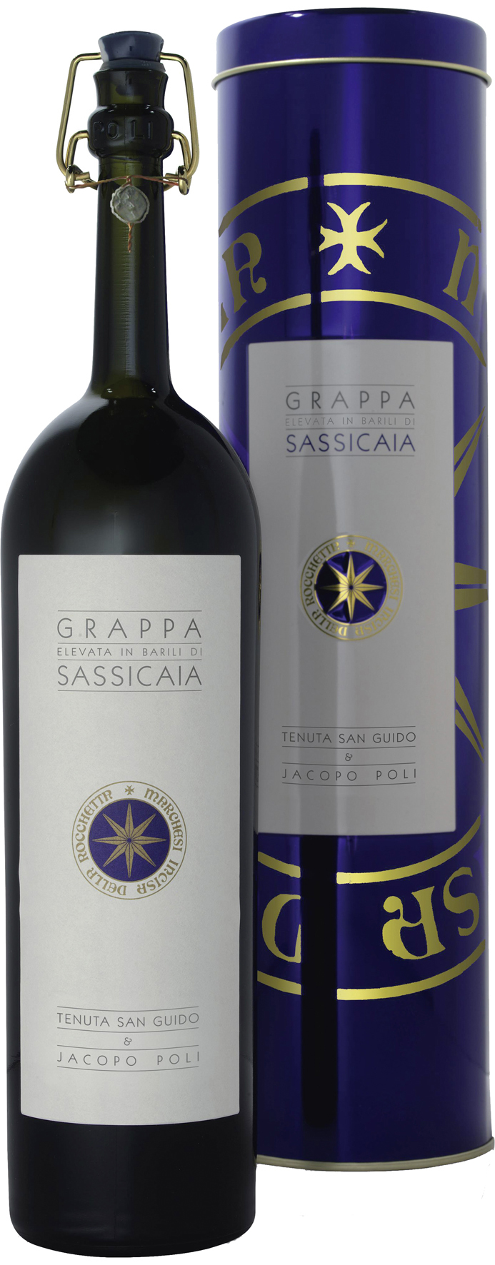 Barili Di Sassicaia 40% Grappa 0.5L-Artikelnummer-30250-von-Poli Distillerie