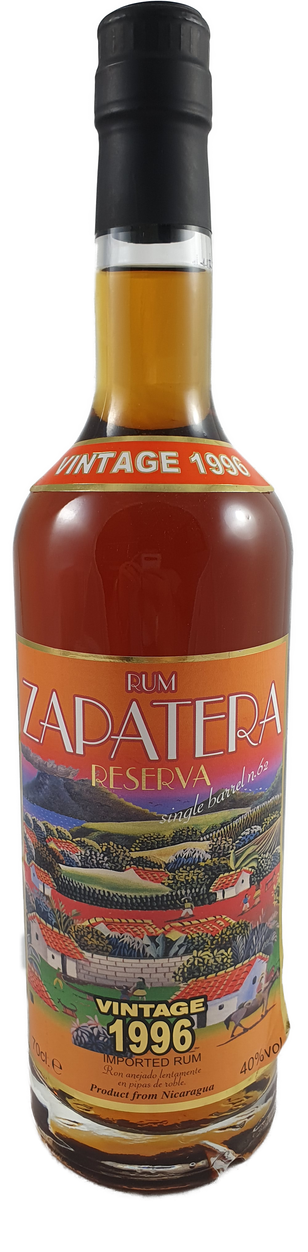 Zapatera Rum Reserva 1996 40 % 0.7L