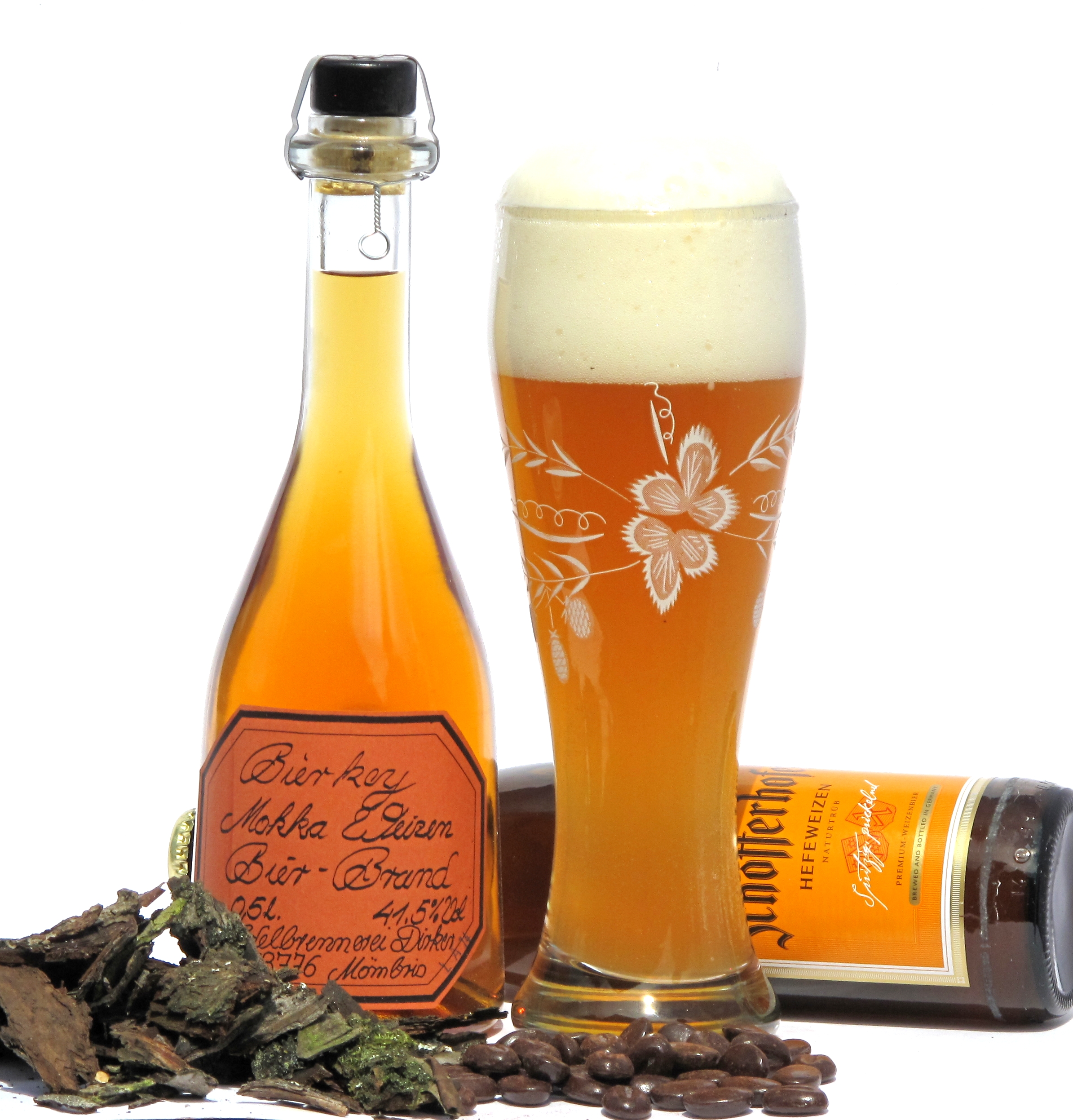 Dirker  Bierbrand Weizen 41,5 % 0,5L-Artikelnummer-30964-von-Edelbrennerei Dirker