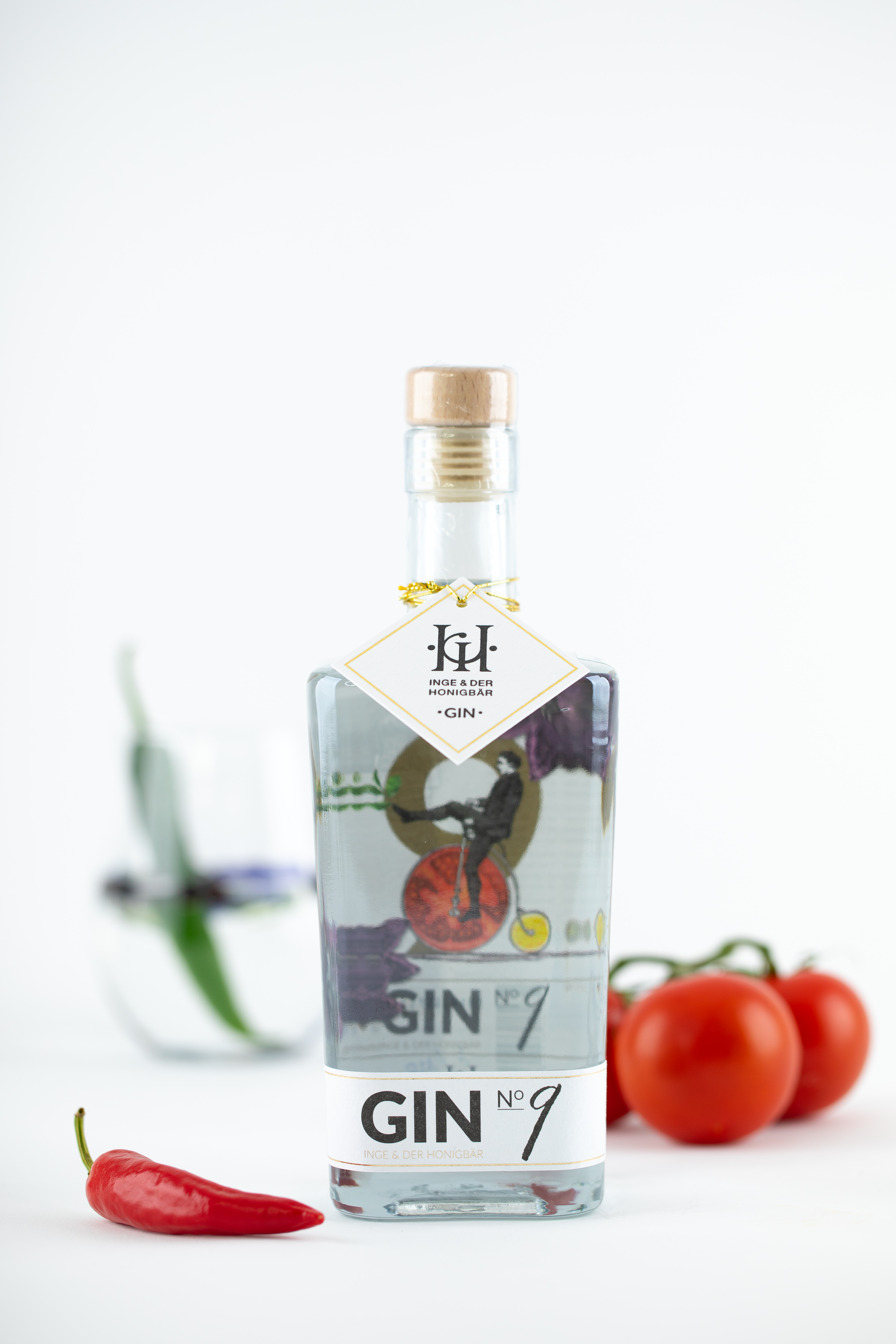 Inge & der Honigbär LONDON DRY GIN NO. 9 43% 0,5l -Artikelnummer-31622-von-Inge und der Honigbär