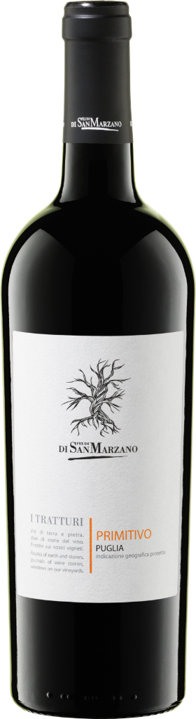 Primitivo Puglia Tratturi IGP Marzano 0,75L-Artikelnummer-25804-von-Cantine San Marzano