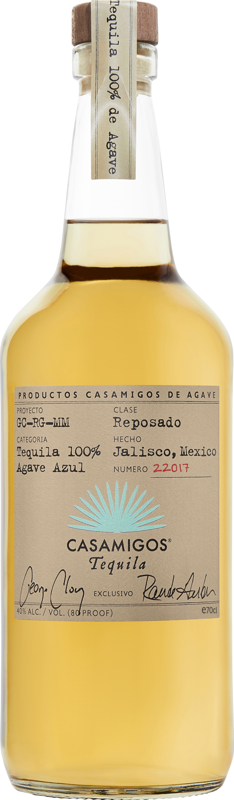 Tequilla Casamigos Reposado 40 % 0.7L-Artikelnummer-31154-von-Casamigos Tequila