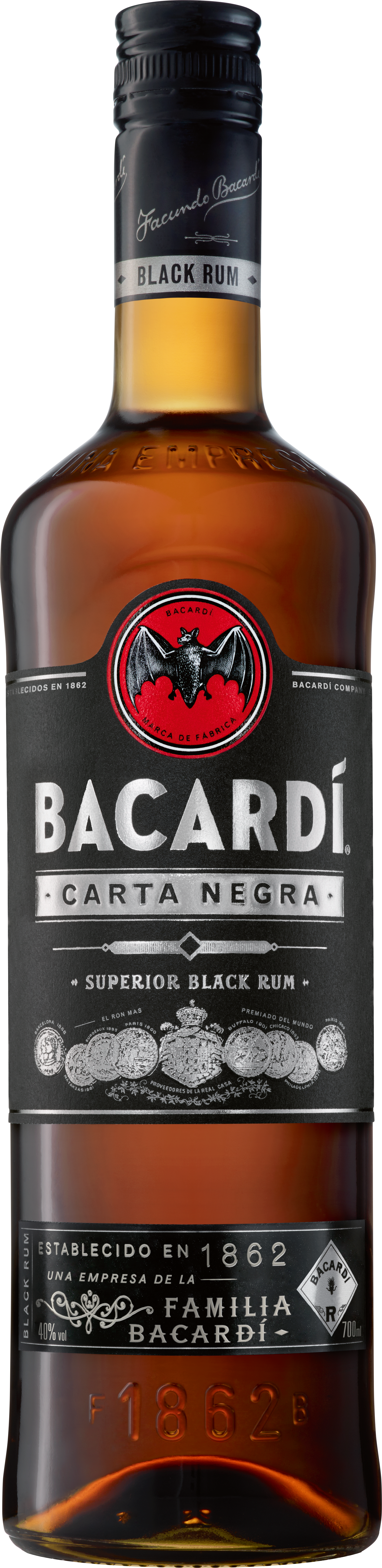 Bacardi Black Carda Negra 37.5 % 0.7L